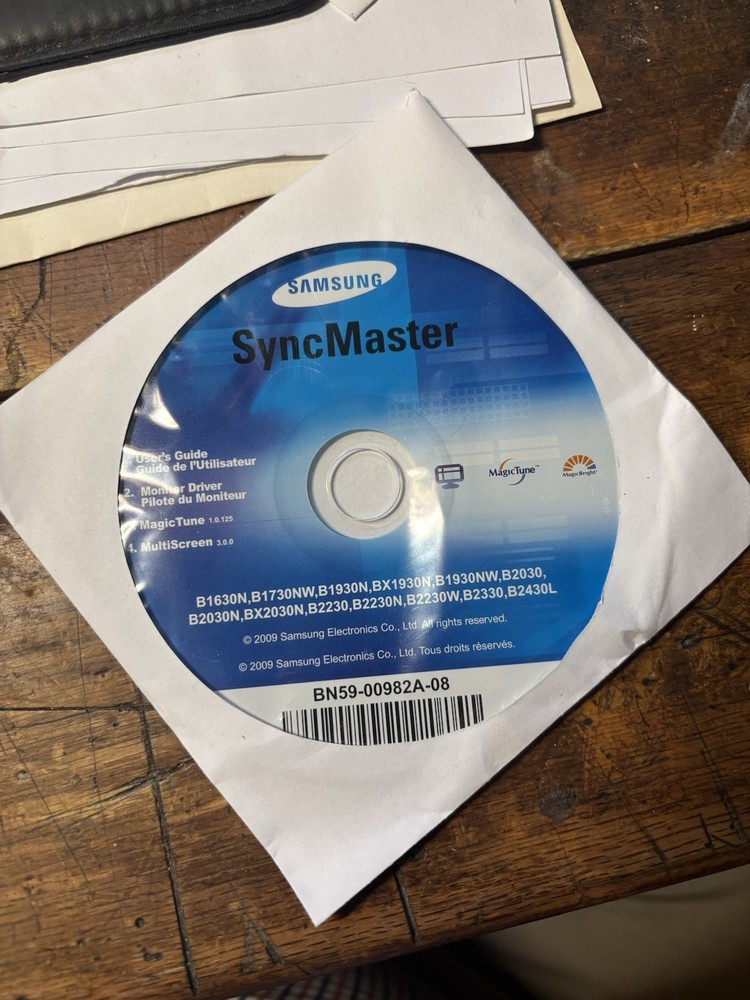 Samsung SyncMaster User's Guide, Drivers, BN59-00982A-08) 2009