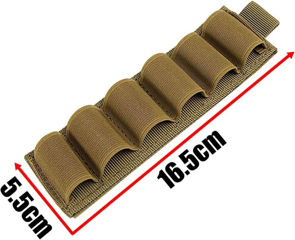 12 Ga Shotgun Shells Holder 2 Pack Ammo Holder Side Saddle with Adhensive Loop