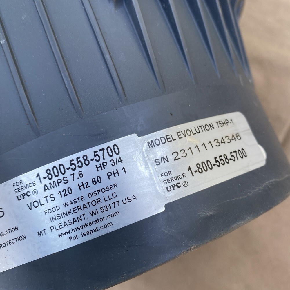 INSINKERATOR EVOLUTION 0.75HP 3/4 HP, ADVANCED SERIES EZ CONNECT CONTINUOUS FEED