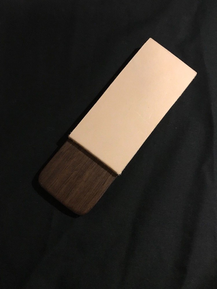 Standard Walnut and 10oz Leather Micro Pocket Knife Tools Razor Strop/Sharpener