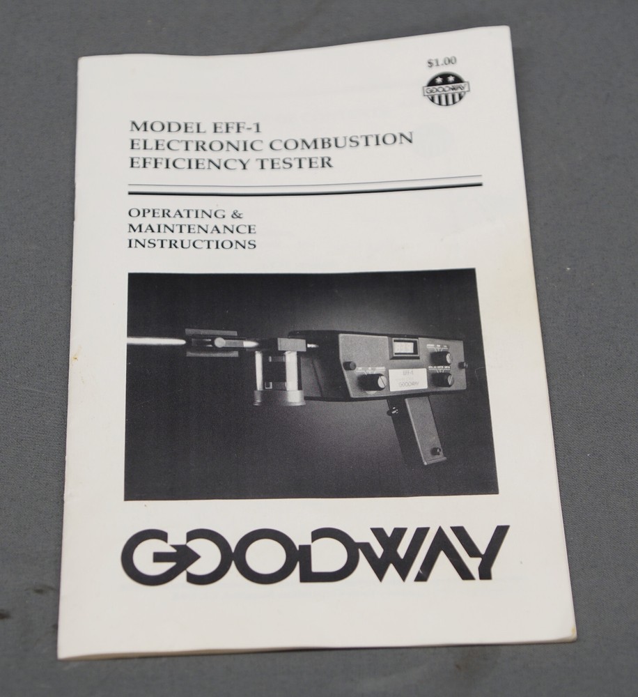 Goodway EFF-1 Electonic Combustion Efficiency Tester (R27)