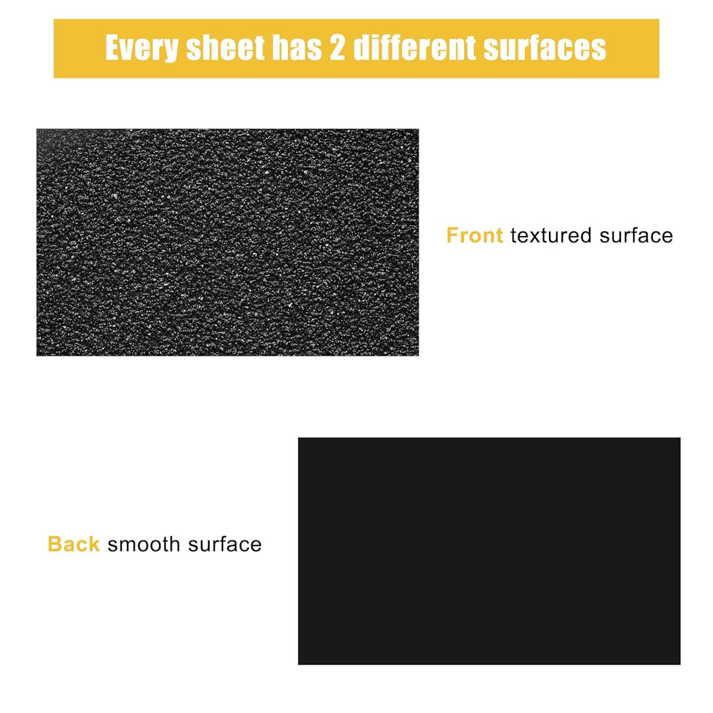 3 Pack Black ABS Plastic Sheet 1/8"x12"x16" Rigid Moldable Panel Two-Sided