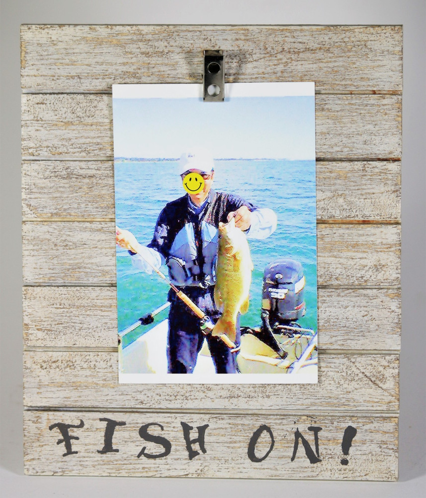 "Fish On!" Photo Clip Frame