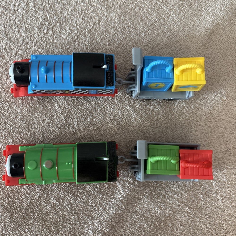 Thomas & Percy Train Cargo Race Friends Replacement Engines Cargo Car & Boxes