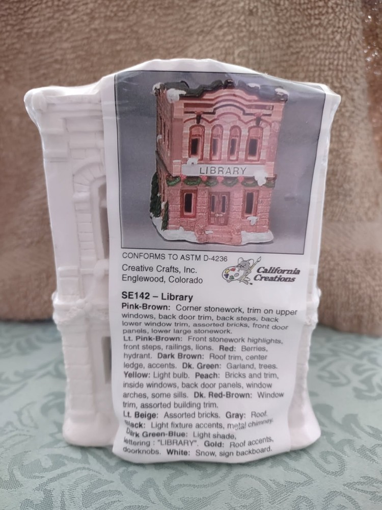 California Creations Library SE142 RARE Ready to Paint Sealed