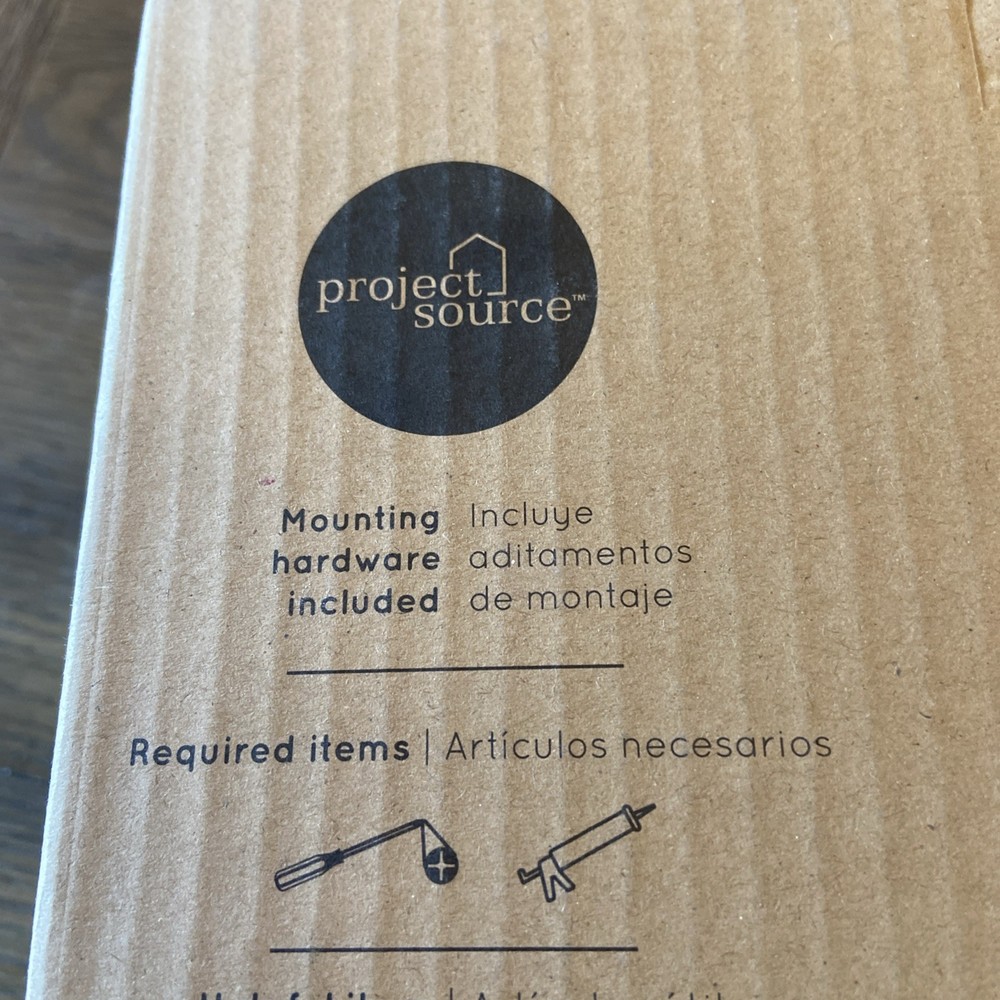 Project Source, 2 Pk - LED Outdoor Small Lantern Wall Light | Matte Black {F3}