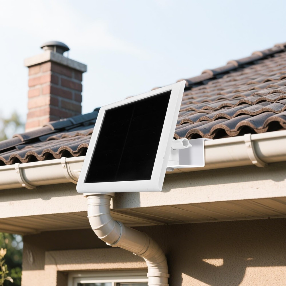 Usngsny Adjustable Solar Panel Gutter Mount for Ring -Easy 1 Pack, 1-PCS