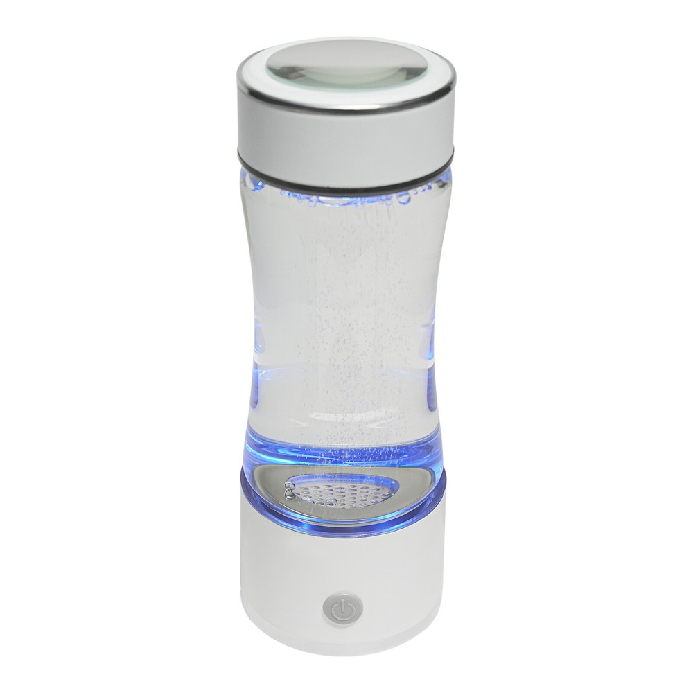 380ml/12.85oz Hydrogen Water Generator Bottle USB Rechargeable Cup White