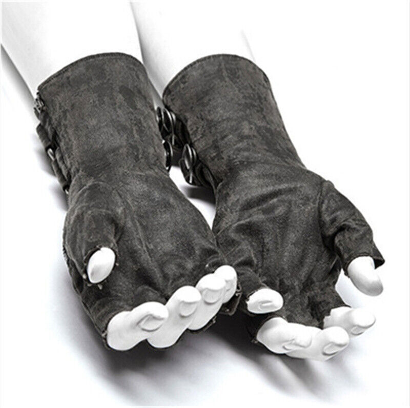 Medieval Men's Button Rivets Arm Glove Armor Wrist Cuffs Bracers Gauntlet