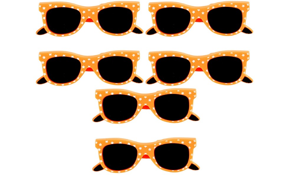 3 Set (Ct) Orange Glasses Beach Towel Clips