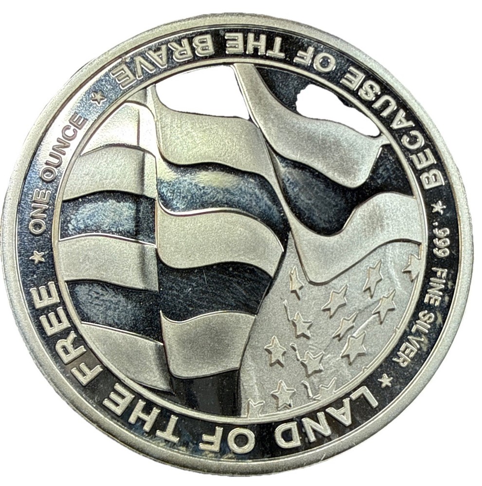 Space Force Silver Rounds, .999 Silver, Rim Is Toned