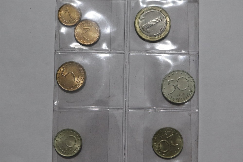 🧭 🇧🇬 BULGARIA 1999/2000 MINT SET UNC B86 #28 BX99