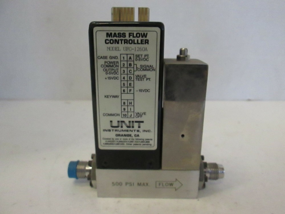 Unit UFC-1260A, Mass Flow Controller MFC, HCL, 500 SCCM, Used