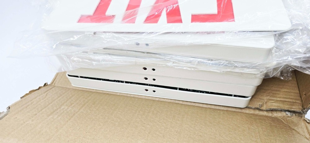 4 PACK - GRUENLICH LED Combo Exit Sign, Emergency Exit GR-EL008