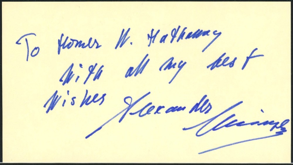 Pianist Alexander Uninsky Autograph