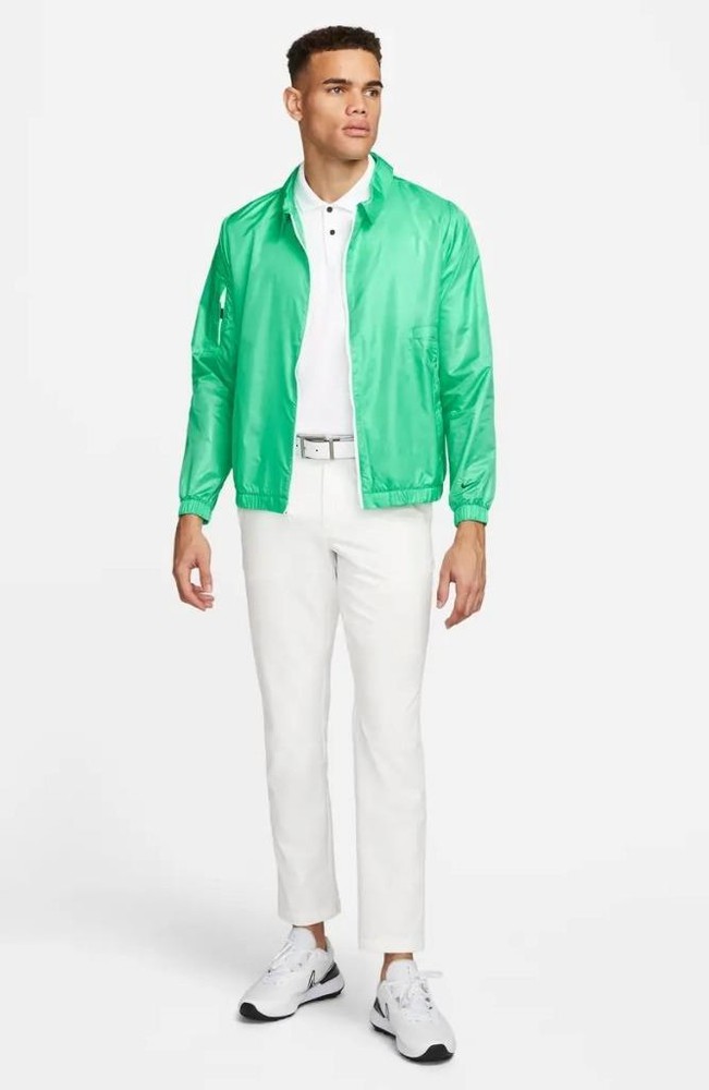 NIKE Unscripted Phoenix Water Repellent Golf Jacket in Spring Green Size L