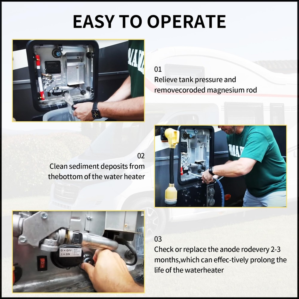 RV Water Heater Anode Rods, Magnesium Anode Rod for RV hot Water heaters