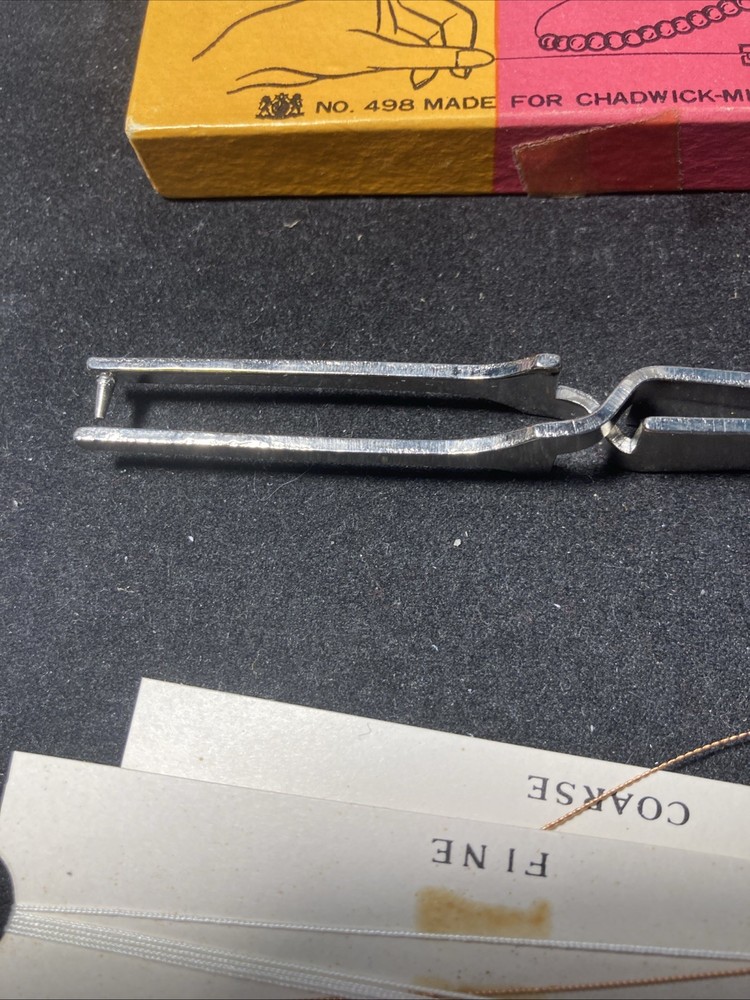 Bead Stringer & Knot Tool + string + instructions + box for Hand Made Jewelry