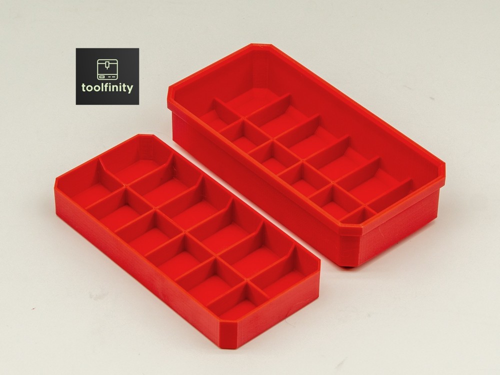Small Parts Bin for Low Profile Milwaukee PACKOUT Organizer Tool Box