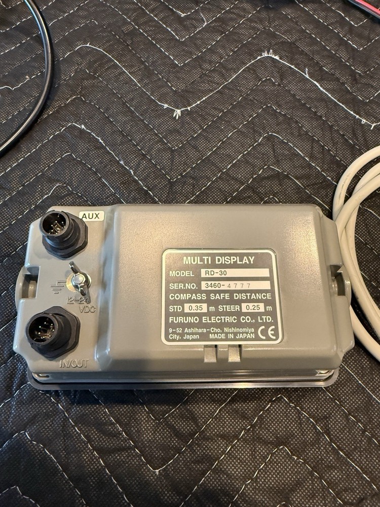 Furuno RD-30 Multi Display Marine Data Repeater GPS Navigator Depth Speed Meter
