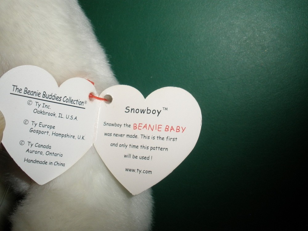 Ty Beanie Buddy "Snowboy" 15" with Tag EUC (063)