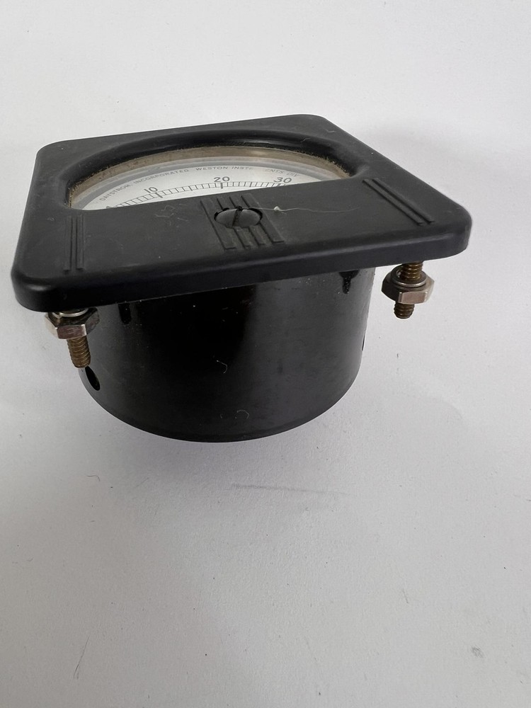 Vintage Lambda Weston 0-35V DC Voltmeter Panel Meter Model 201 EBP-35-008
