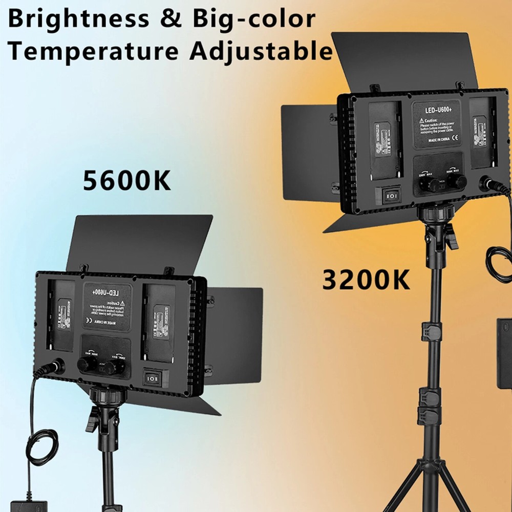 U600 30W Rectangular Ring Light For Video & Photo 3200K - 6500K