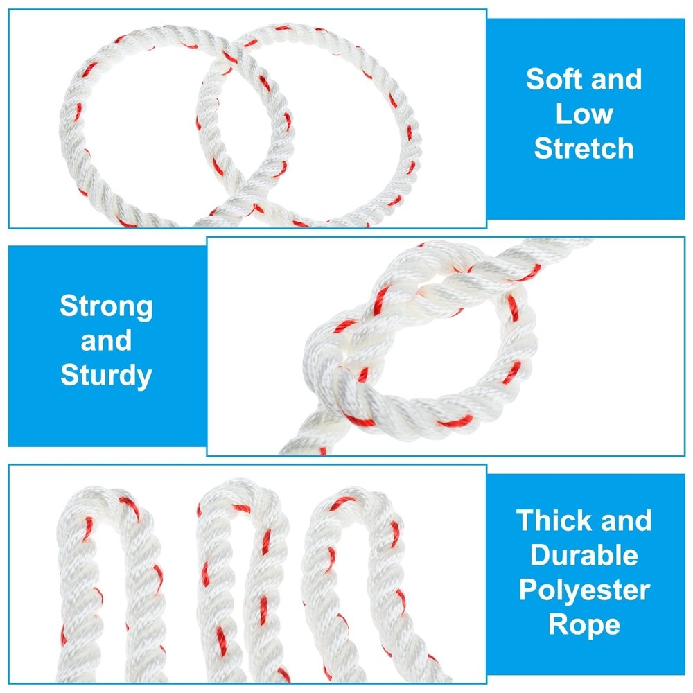 Arborist Bull Rope, High Strength Polyester Pulling and Multipurpose Rigging ...