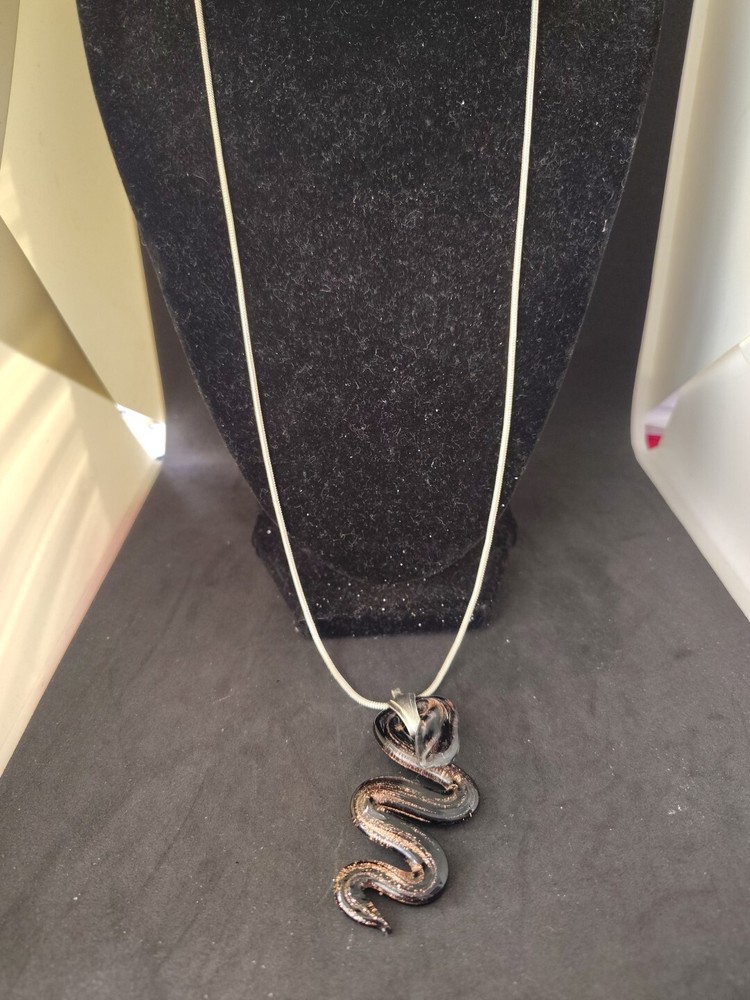 Hoodoo Love Snake Silver Necklace
