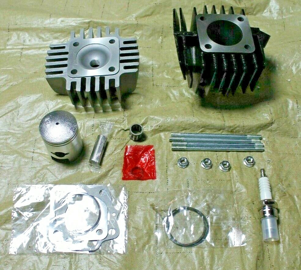 New Suzuki JR50 Complete Top End Replacement Kit Head Cylinder Piston 1978-2006