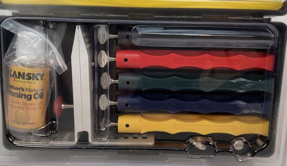 Lansky LKCLX Deluxe Controlled Angle Knife Sharpening System 5 Stone Sharpener