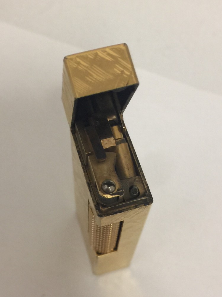 Dunhill Total Pattern Design Square Rollagas Gold Plated Lighter