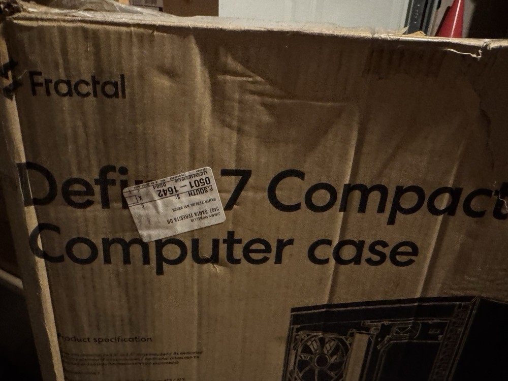 Fractal Define 7 Compact Black Computer Case See Pics