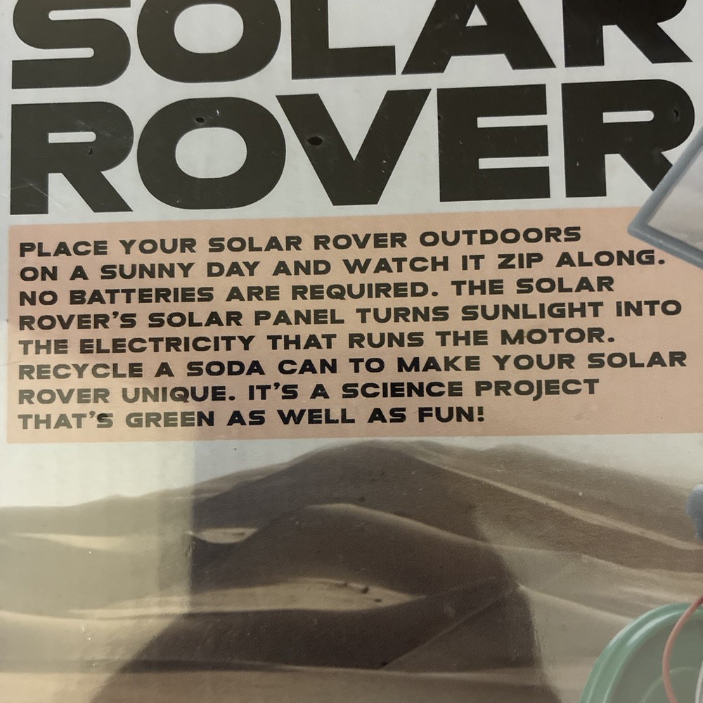 Green Science Eco-Engineering Solar Rover Kit (NEW)