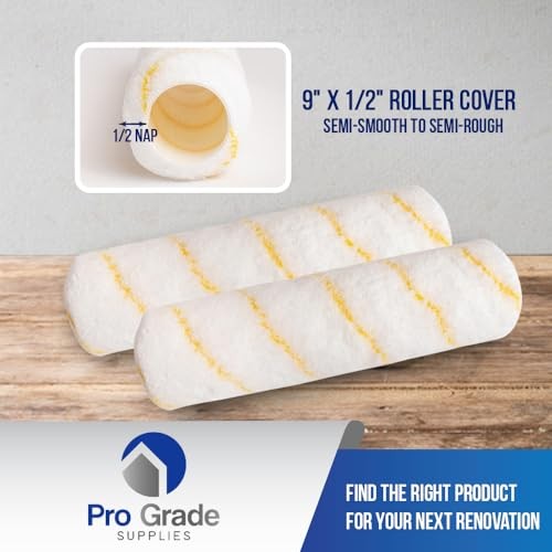 - Paint Roller Covers - 1/2 X 9 Inch Microfiber 5 Pack