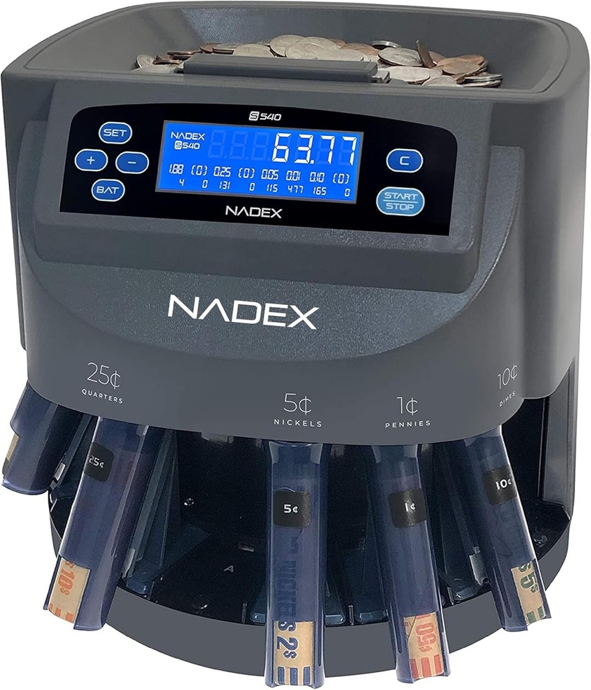Coin Sorter Counter Wrapper 300 Coins Per Minute