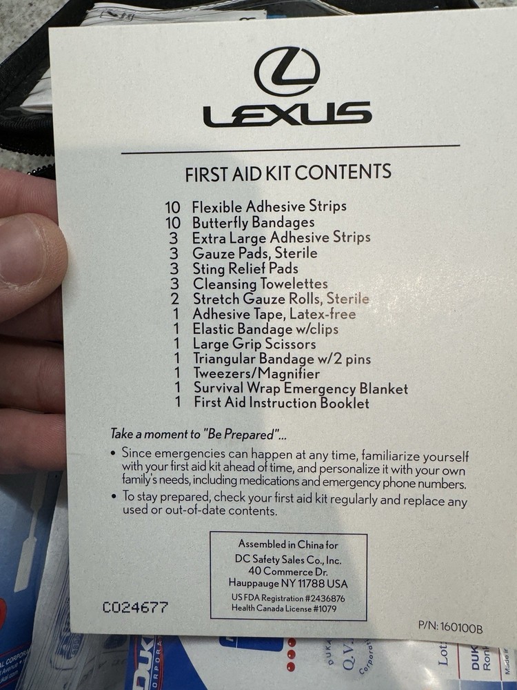 Lexus First Aid Kid