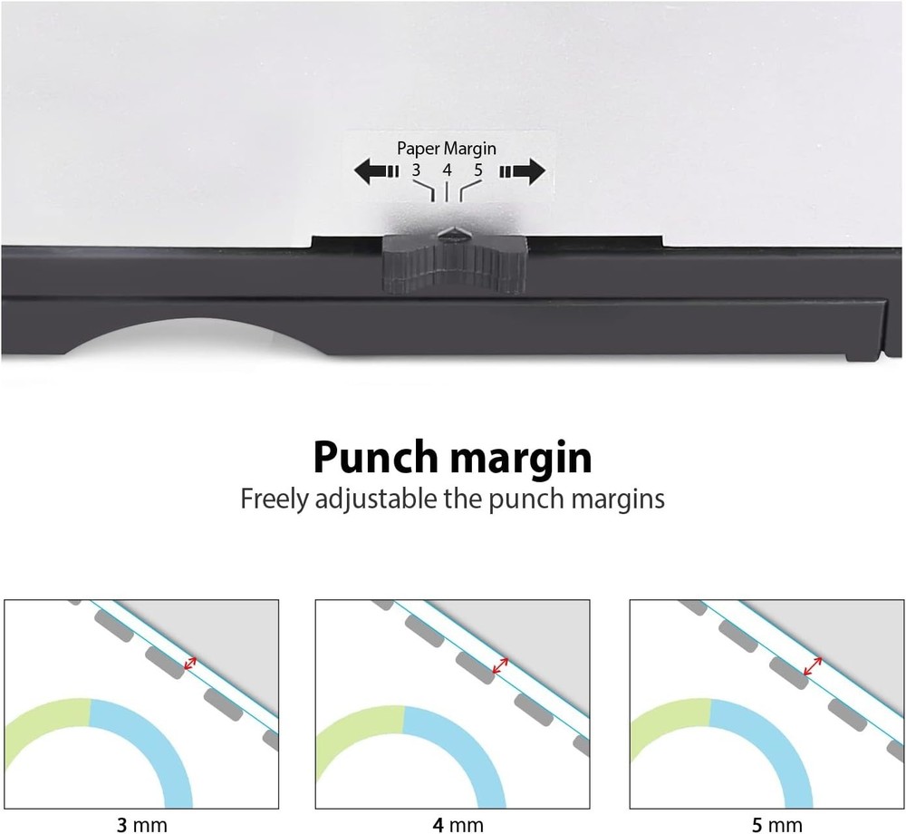 Efficient 21-Hole Document Binder for A4 & Letter Size - Durable Metal Design