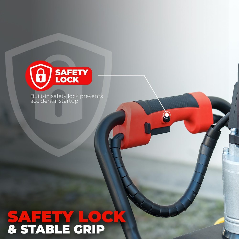 XtremepowerUS 1500w Electric Post Hole Digger Auger w/ 4" Bit (Reverse Function)