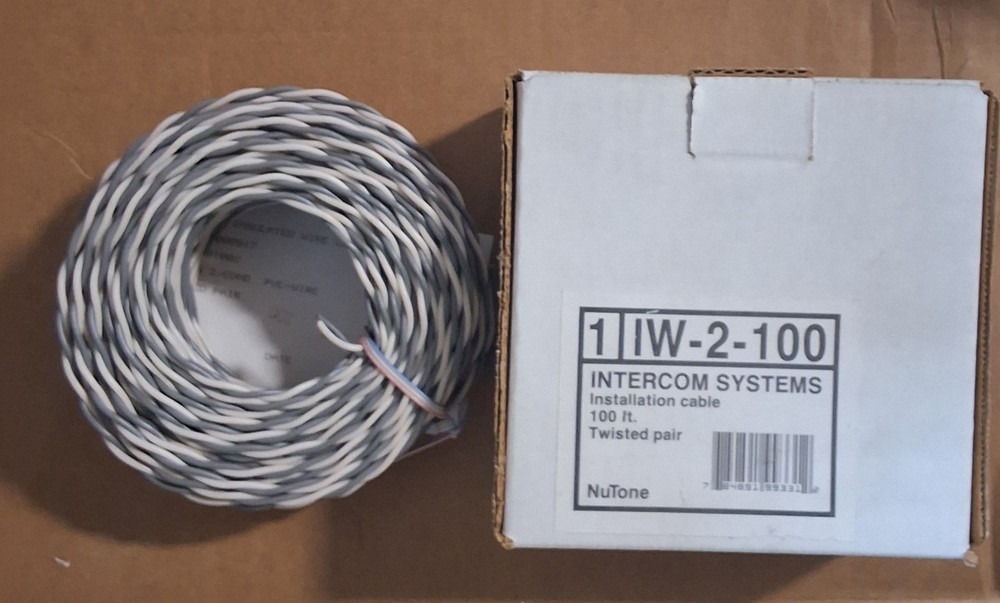 1 box - Nutone IW2-100-UL Installation Wire