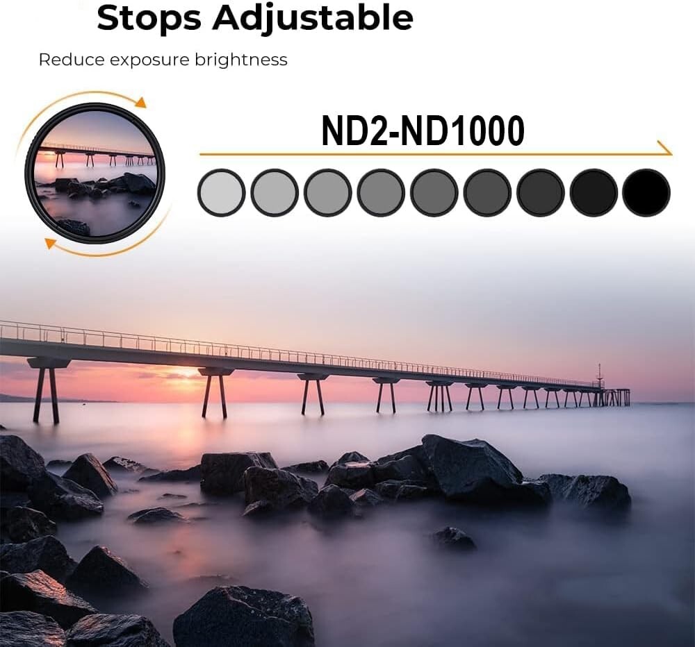 40.5MM ND2-1000 Neutral Density Lens Filter for Celestial Event Solar Eclipse