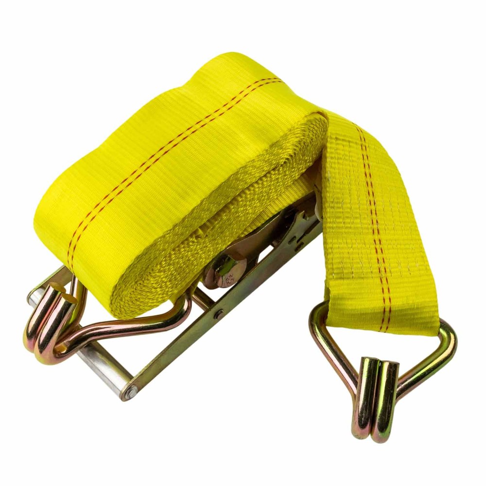RATCHET STRAP - 4" X 30' LONG - J-HOOK STYLE