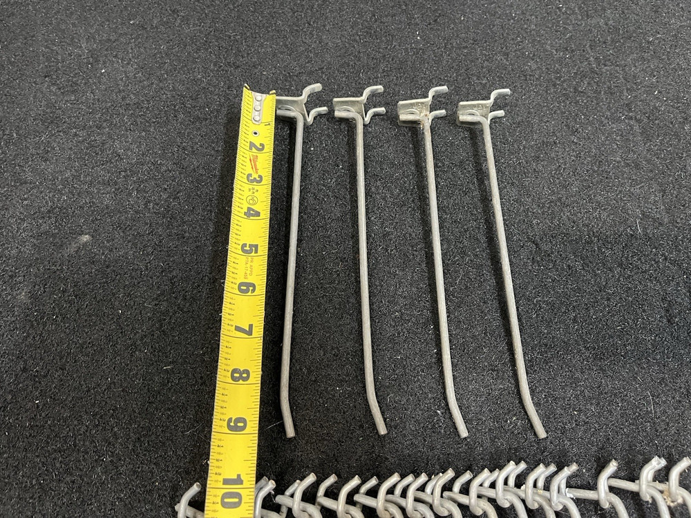 Peg Board hooks used -20 Pieces 6" and 9"