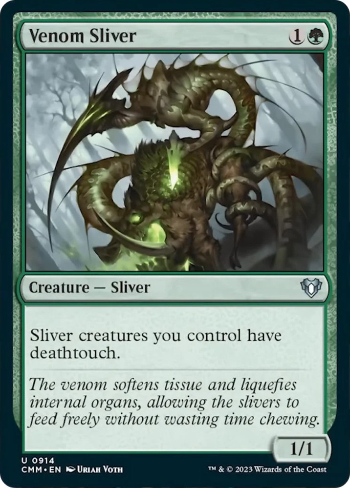 Venom Sliver [Commander Masters]