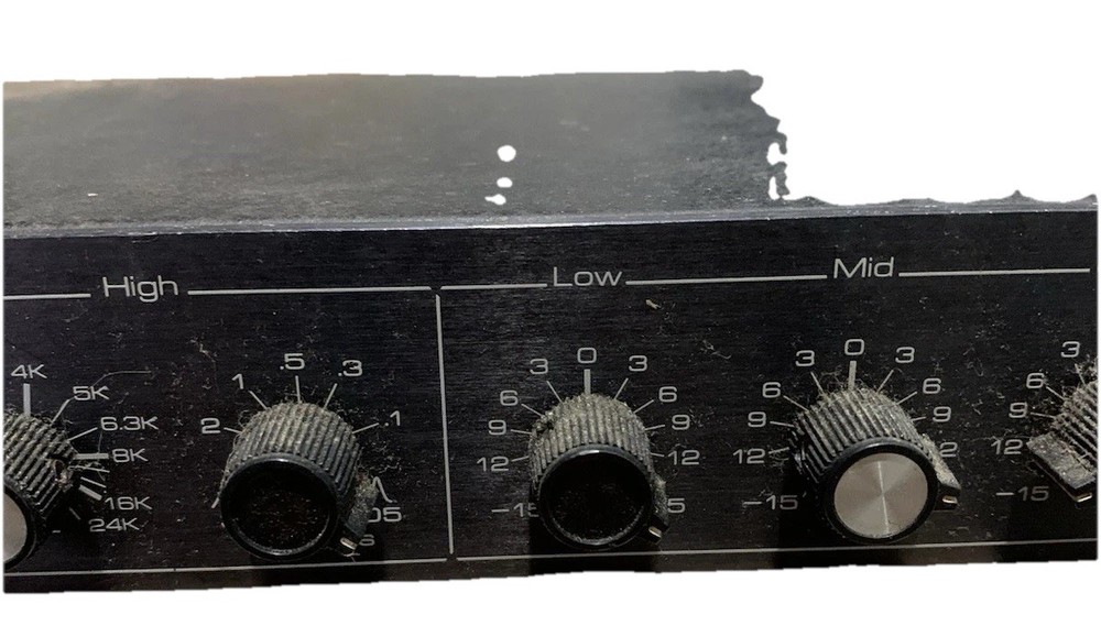 Ashly PQ63 Parametric Equalizer Rack Mount 1U Peak Indicator Analog Black