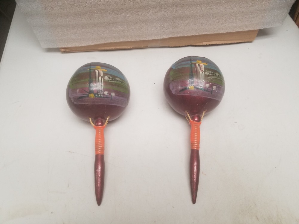 Hand Painted Mexucan Rumba Shakers