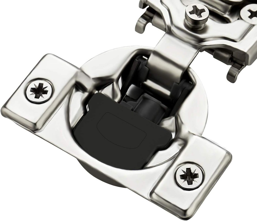 Self-Closing 10 Pack Soft Close Hinges - Adjustable Satin Nickel for Cabinets