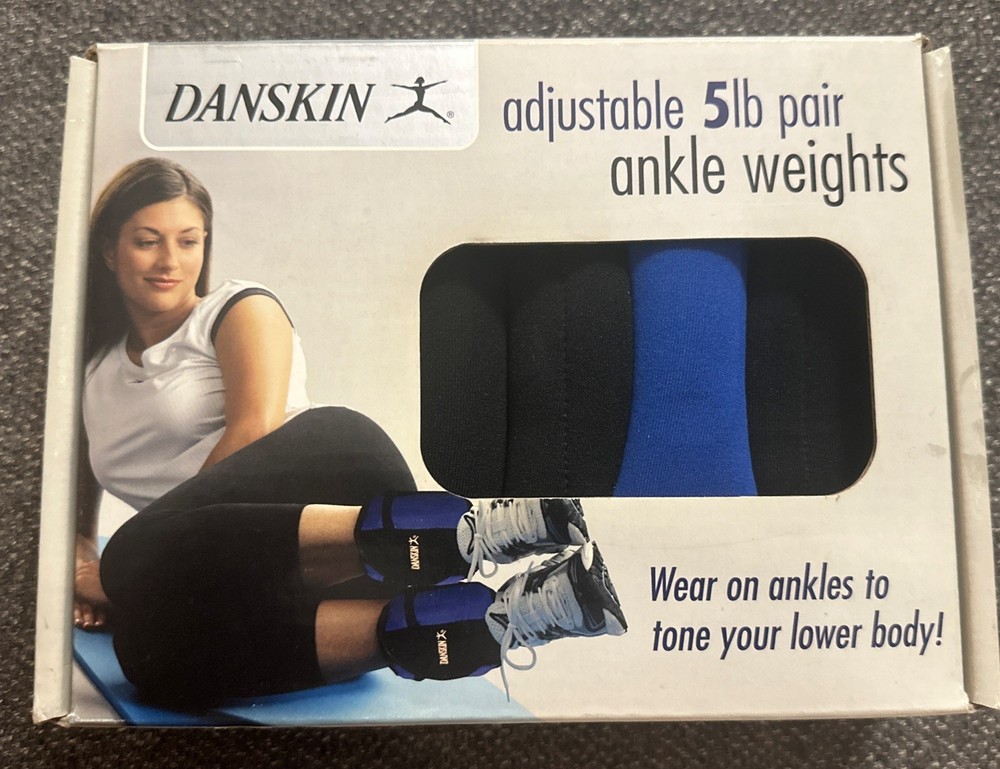 Danskin Adjustable 5lb Pound Paid Ankle Weights