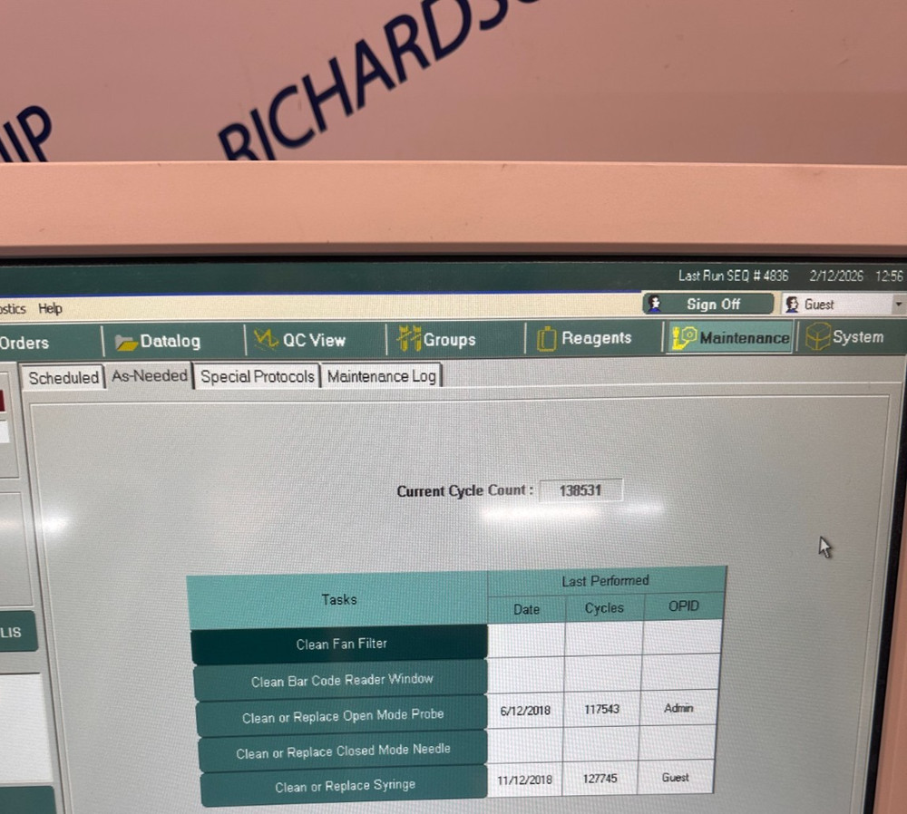 Abbott CELL-DYN RUBY (Dom 2018 ) complete as seen