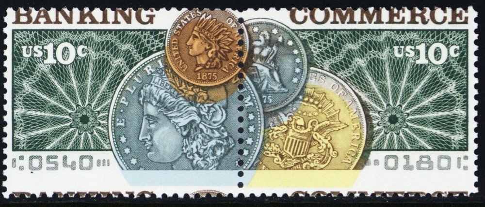 1578a, Mint NH 10¢ - Large Color Shift Error Pair * Stuart Katz